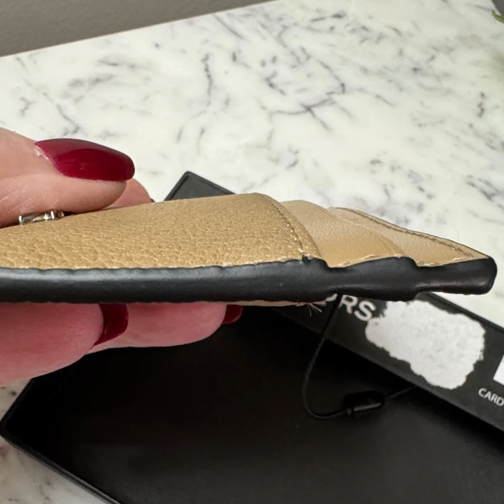 Michael Kors Malone Camel - Tan  Card Holder NIB - Picture 3 of 6